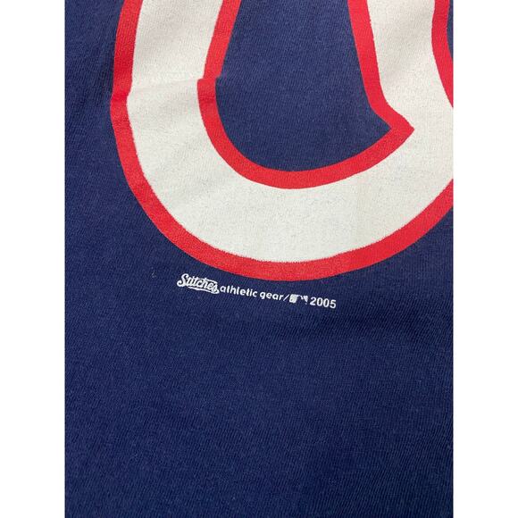 VTG Y2K 2005 Stitches MLB Washington Nationals big graphic cotton t-shirt XL - Picture 3 of 5